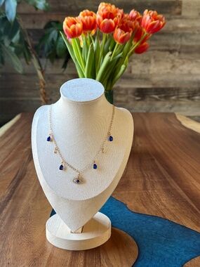 18k gold stainless steel Evil Eye Necklace